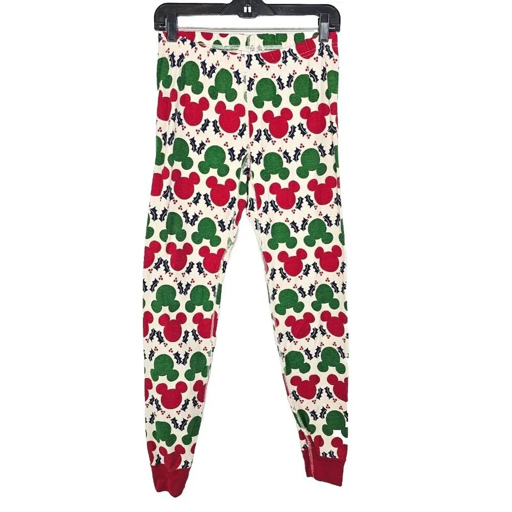 Hanna Andersson Girls Disney Christmas PJ Leggings Small Bottoms Organic Cotton